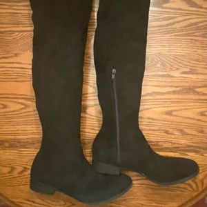 Women’s black over-knee boot size 9